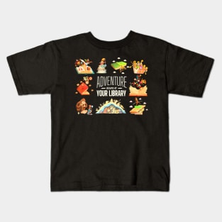 Adventure Begins At Your Library Summer Reading 2024 Kids T-Shirt